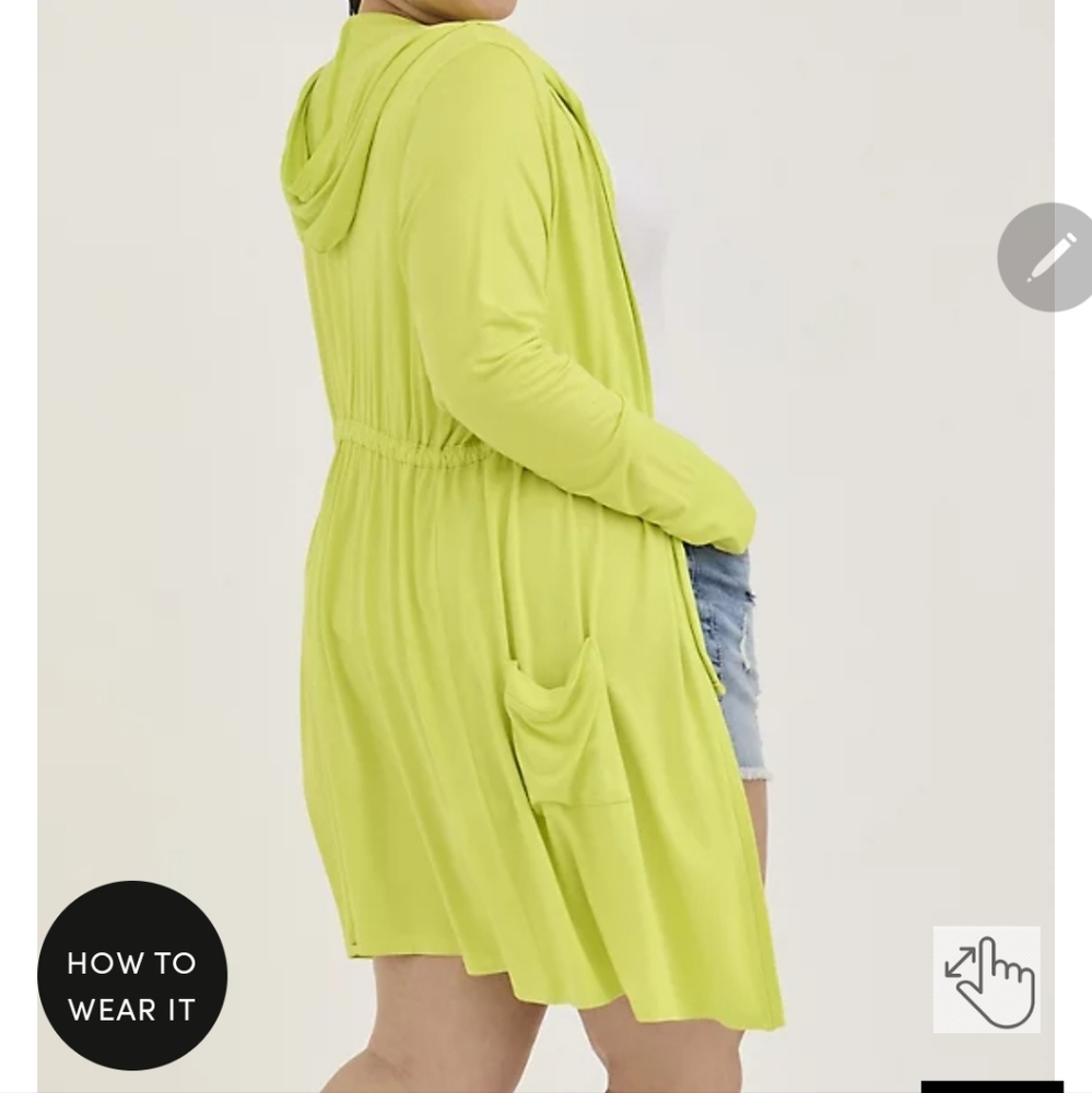 🆕️💚LIME GREEN/YELLOW ANORAK - SUPER SOFT💚 - Picture 2 of 4